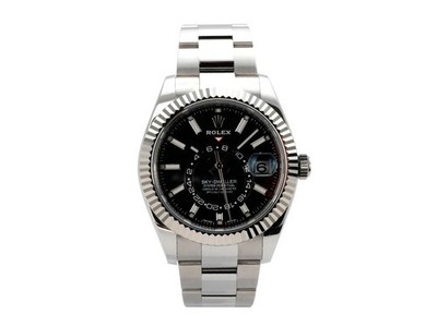Rolex Sky-Dweller Edelstahl / Weißgold Ref. 326934 Schwarz