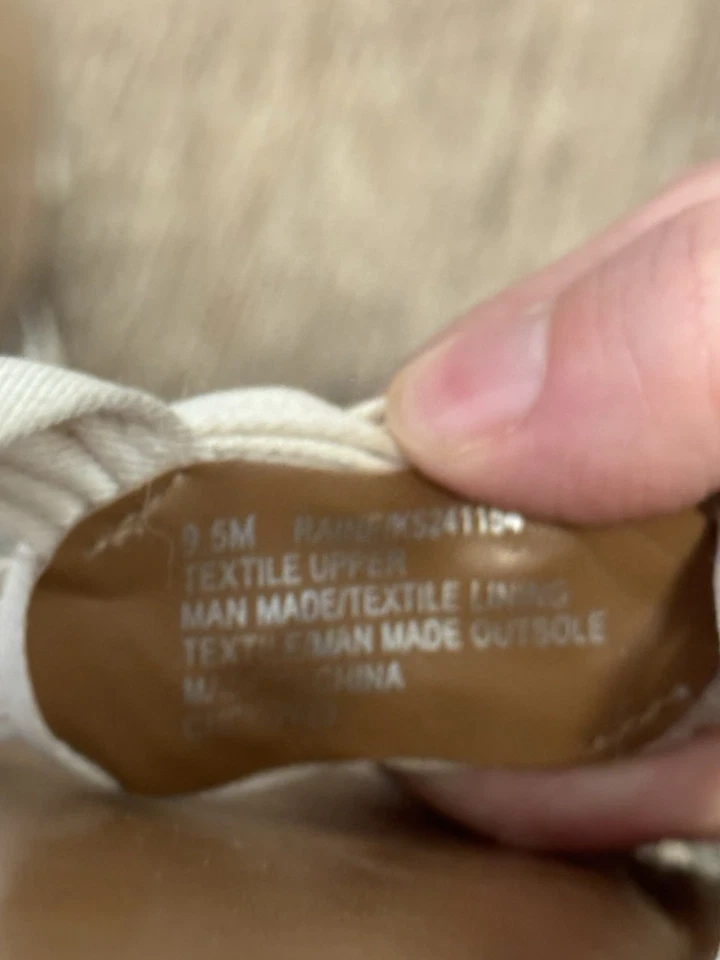 Sandalias planas Kensie blancas y tostadas talla 9,5 diseño trenzado Foto 4 de 4