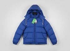 NWT Alpine Design Puffer Jacket Men Space Blue 1962 Retro Removable Hood Size M