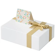 Gift Box 11x7.5x3.5 Inches,White Gift Boxes with Magnetic Lid，Christmas Gift 