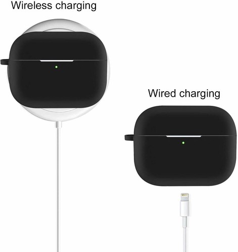 Funda protectora de carga de auriculares de silicona suave para Apple AirPods Pro - Imagen 8 de 32