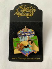 Disney Auctions DLR Disneyland Sign Marquee Jasmine Flying Carpet Abu Pin LE NEW