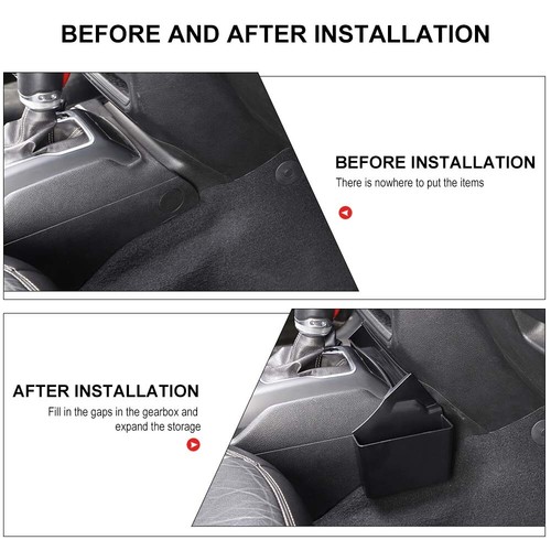 Center Gear Shift Side Storage Box Sundries Organizer for Jeep Wrangler JL JT18+ - Picture 2 of 13