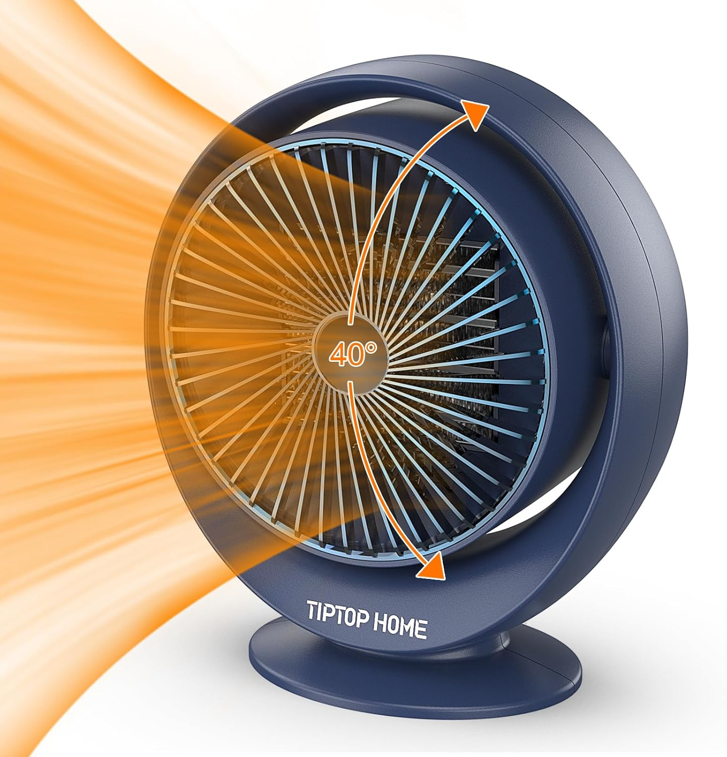 Space Heater, 800W Fast Heating Ceramic Room Small Heater, Two-Speed Portable He