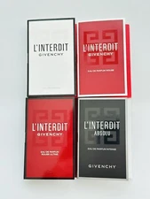 Givenchy L’interdit Perfume Sample Size 4pcs (L’interdit Rouge, Ultime, Absolu..