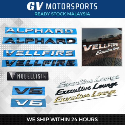 for Vellfire Alphard Executive Lounge V6 Emblem Rear Trunk Badge AGH30 AGH20