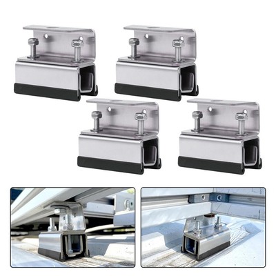 Stainless Steel Roof Rack Brackets 4Pcs for Van Mounting Easy Installation