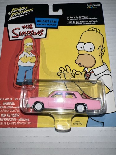 JOHNNY LIGHTNING THE SIMPSONS HOMER'S CAR WHITE LIGHTNING VHTF ⚡️ - Picture 6 of 7