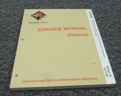 2017 International TranStar 8500 8600 Truck Cab Shop Service Repair Manual