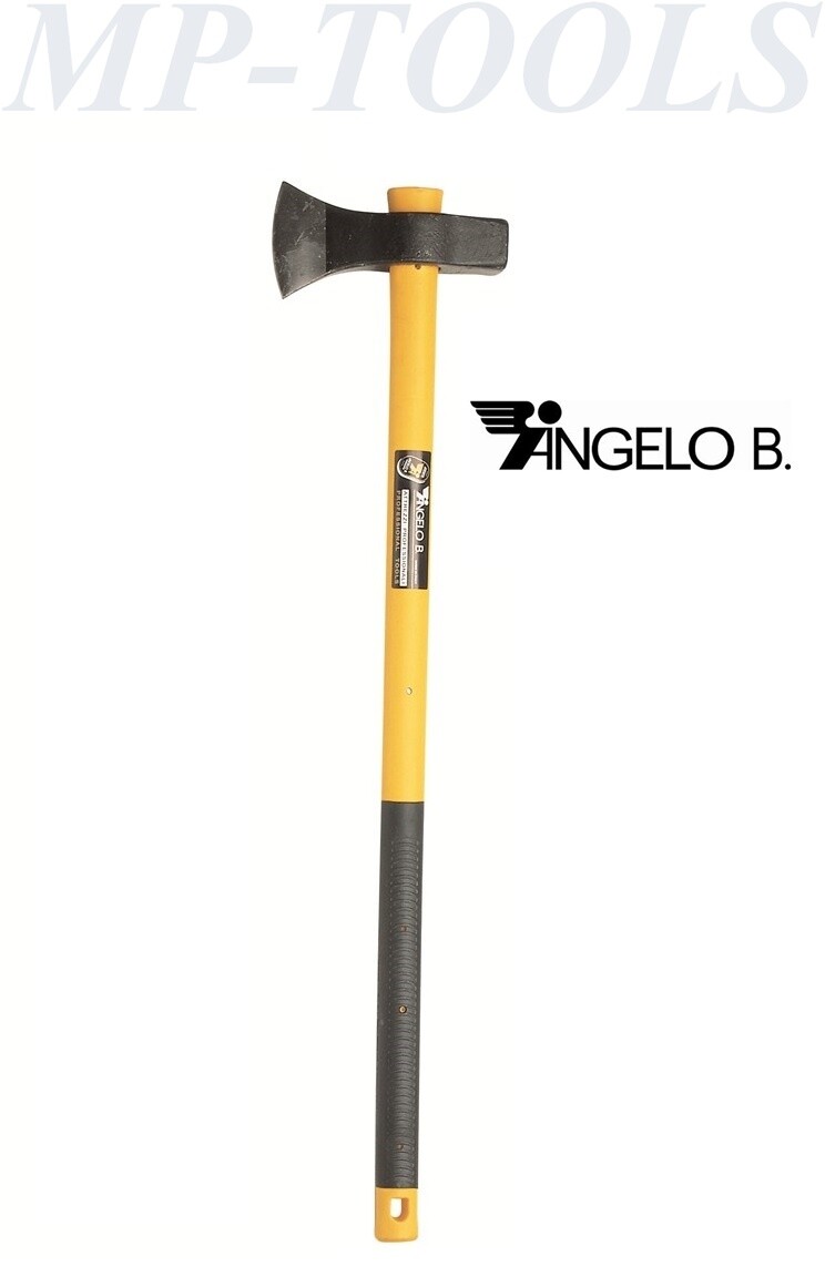 MAZZA SPACCALEGNA 2500gr ACCETTA ASCIA SCURE  MANICO FIBRA ANGELO BERGAMASCO 