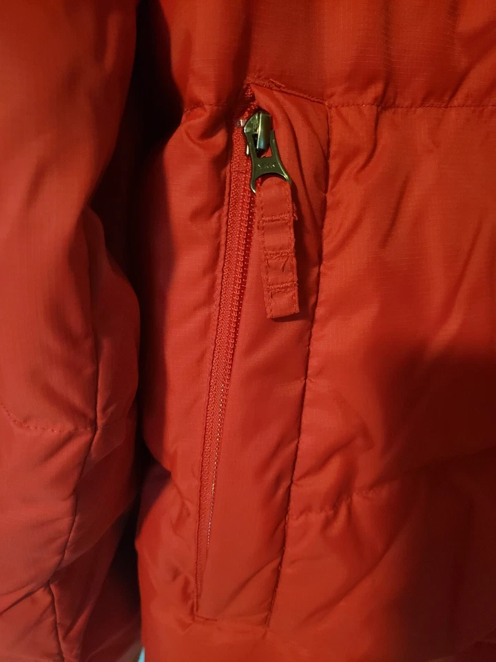 Men's Medium Timberland Red Duck Down Puffer Coat - Image 4 of 4