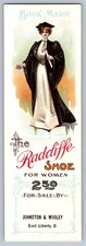 Victorian Trade Card The Radcliffe Shoe For Women East Liberty OH 1903 Calendar
