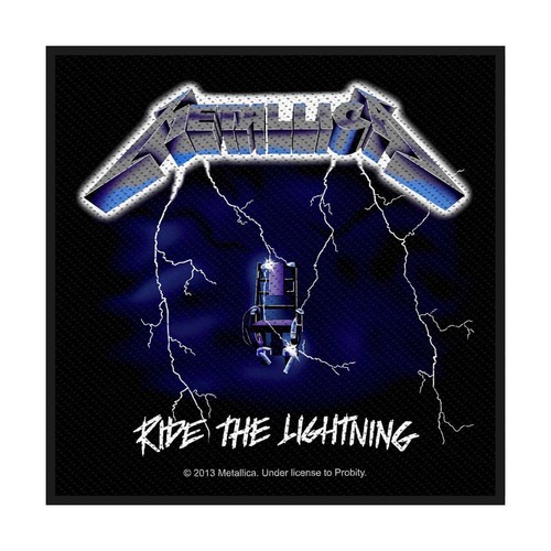 METALLICA - "RIDE THE LIGHTNING" - WOVEN SEW ON PATCH - OFFICIALLY LICENSED - Zdjęcie 1 z 3