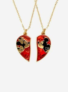 mickey and minnie necklace