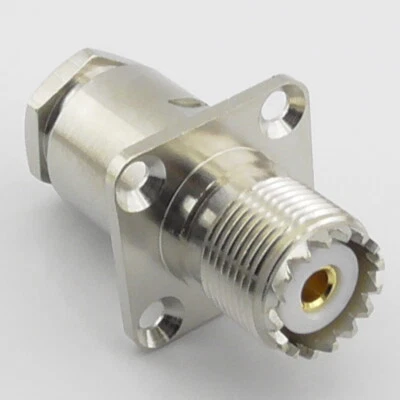 TETRACOM SO239 Bulkhead Chassis Socket for LMR240 RG8X Mini8 UHF PL259 Female, Mini-8