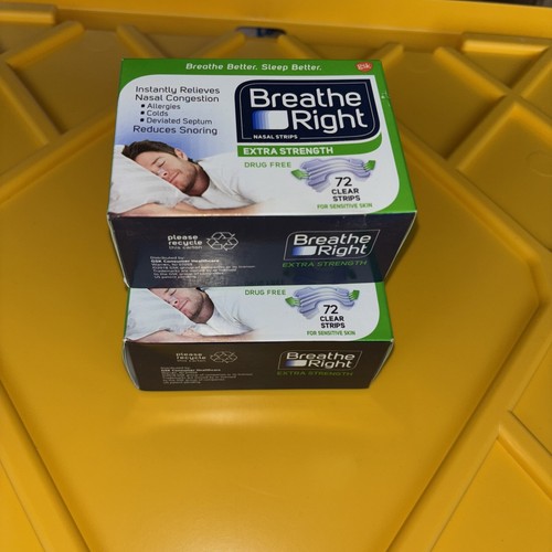 Breathe Right Extra Strength Clear Nasal Strips - 72 Count(Pack of 2) - Picture 2 of 3