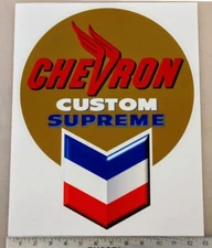 Vintage Chevron Custom pump restoration sticker decal 12.5"x15.85"