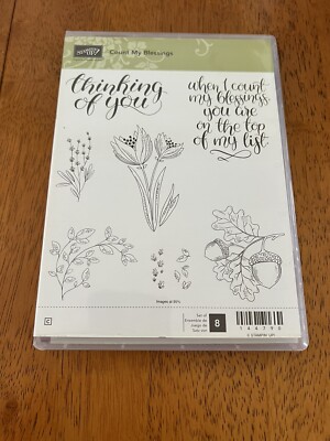 Stampin' UP! COUNT MY BLESSINGS Stamp Set- Item# 144790