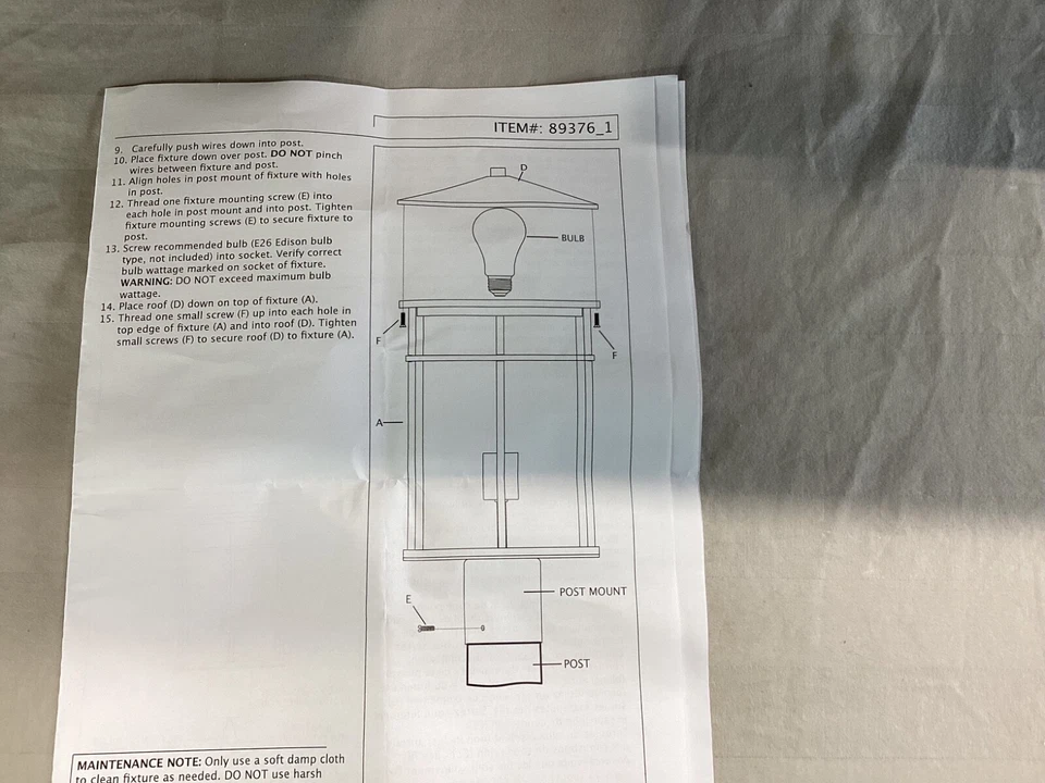 Luz de poste de parque de roble ELK Lighting 89376/1 aluminio cepillado antiguo - LEER Foto 3 de 4
