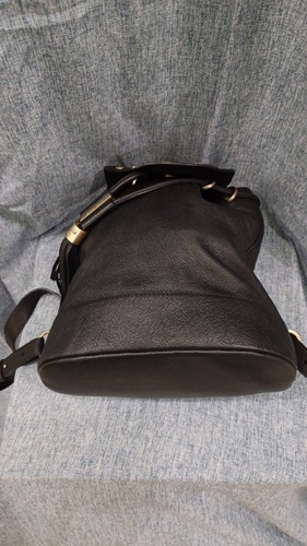See By Chloe Black Leather Drawstring Backpack RRP$45 FREE WORLDWIDE POSTAGE! - Picture 10 of 24