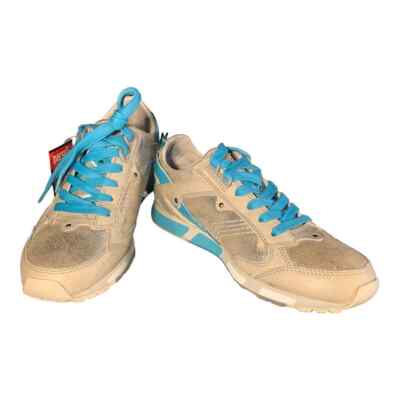 Diesel Women's Silver Anza Classic Performance Sneakers