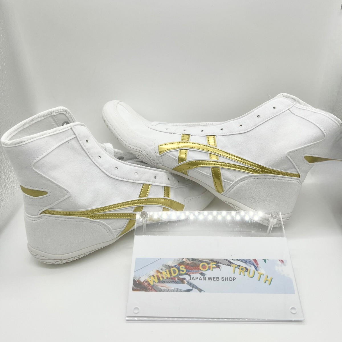 Asics Wrestling Shoes 1083A001 EX-EO special order white x gold