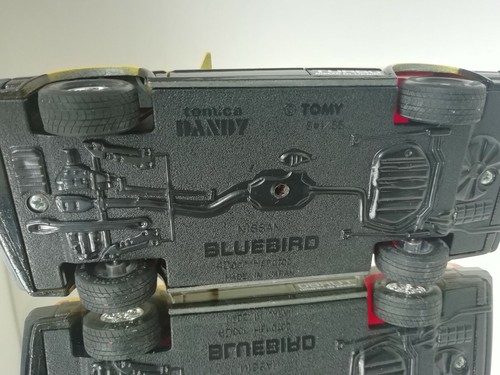 Tomica Dandy Nissan Bluebird Turbo 4 puertas techo rígido amarillo/negro 1:35 - Imagen 8 de 9