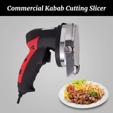 Hakka Electric Kebab Slicer Meat Cutter Machine BBQ Doner Shawarma Gyros Knife