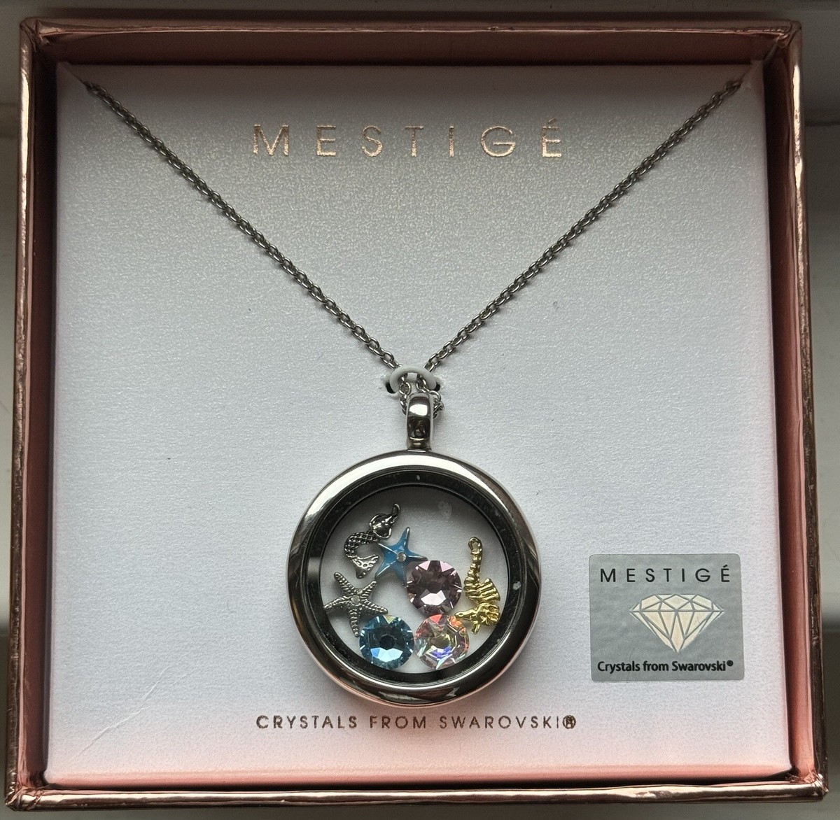 Rare Mestige crystals by Swarovski Marine Themed