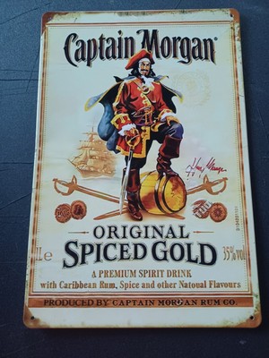 Spiced Rum 8x12 Repoduction Tin Sign Captain Morgan