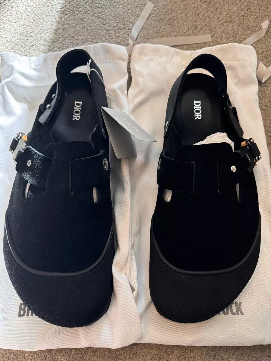 Sabots Dior Birkenstocks Tokyo Mule noir unisexe taille EU44 US10,5 neufs dans leur boîte