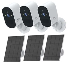 XVIM 1080P Wireless Security Camera System WiFi Solar Camera Outdoor Battery Cam