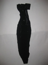 Sheer elegant design lace high neck t-back bodysuit teddy one size black goth