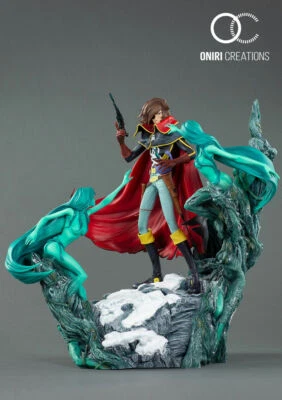 CAPITAN HARLOCK Pirate Captain Harlock Polystone Statue Oniri Creations Albator