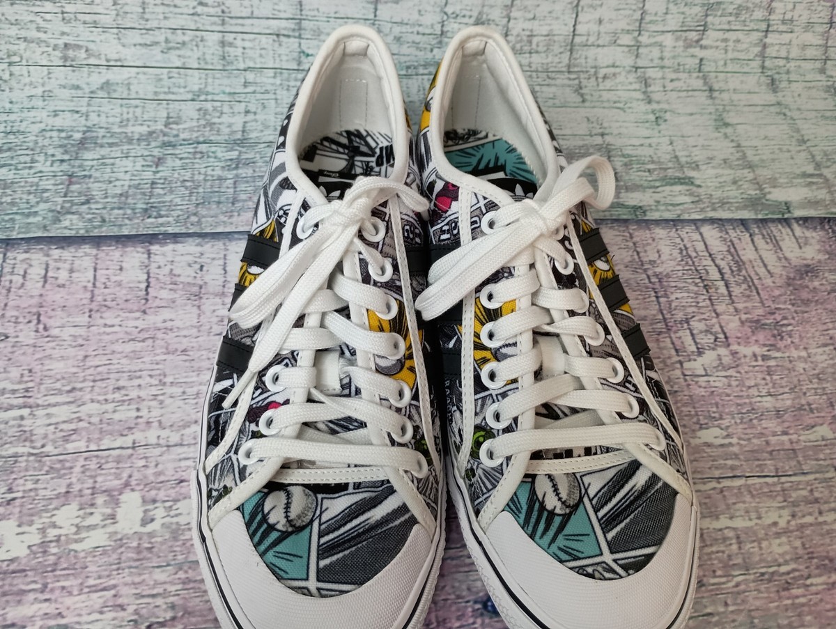 Adidas Originals Disney Pixar x Nizza Men's 10 Shoes White Black