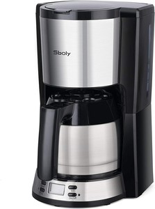 Sboly Kaffeemaschine mit Thermoskanne Timer 2-8 Tassen mit  Anti-Tropf-Funktion | eBay