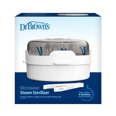 Microwave Steam Sterilizer, Quickly Sterilize Baby Bottles & Accessories, No BPA