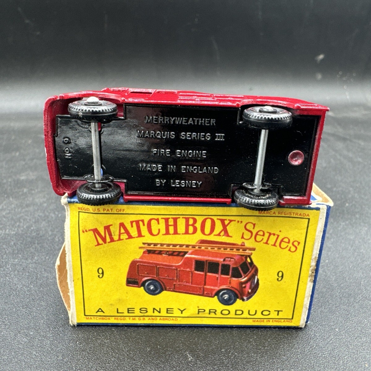 最終値下げ！レズニーマッチボックス9 　クルーザー&トレイラー Lesney Matchbox - #9 Boat and Trailer Mint With Original Box