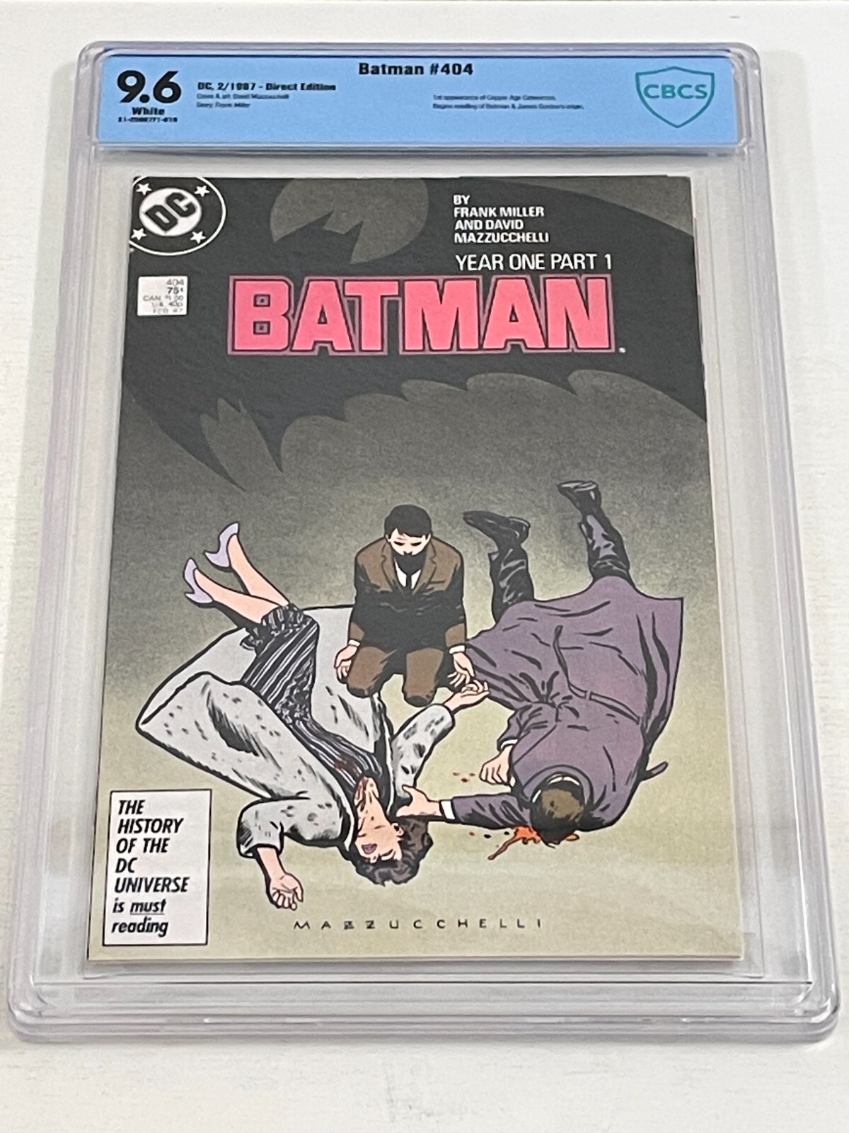 DC Comics BATMAN (VOL 1) # 404 CBCS 9.6 YEAR ONE PART 1 FRANK MILLER 1987