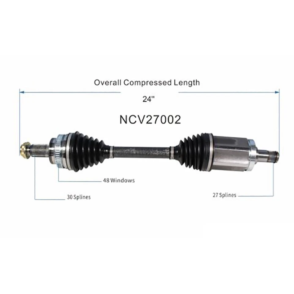 Front Left Driver Joint CV Axle For BMW 525xi 528xi 530xi 535xi 528i xDrive 3.0L — 第 4/4 张图片