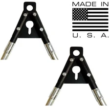 PAIR Hanging Gong Target Stand EMT CONDUIT BRACKETS Steel Shooting Rifle Pistol