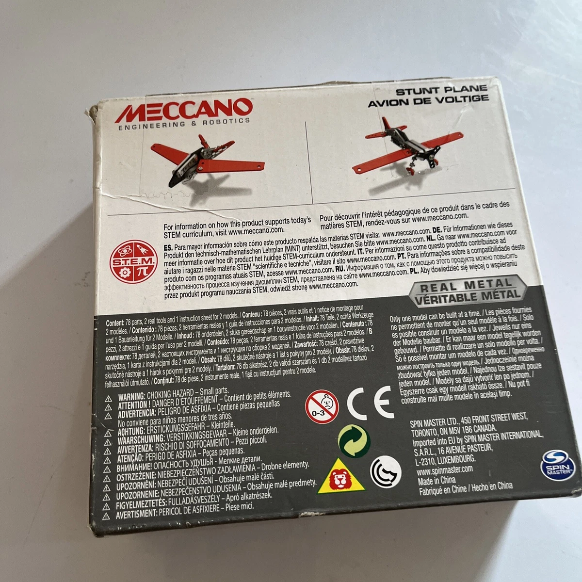 Meccano stunt sales plane
