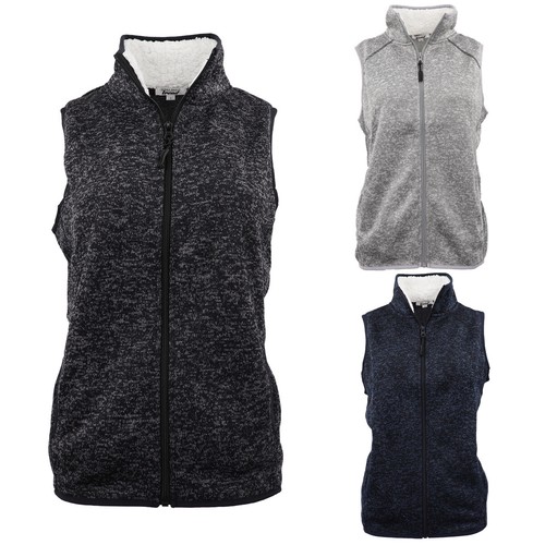 Women's Sleeveless Active Zip Up Sherpa 