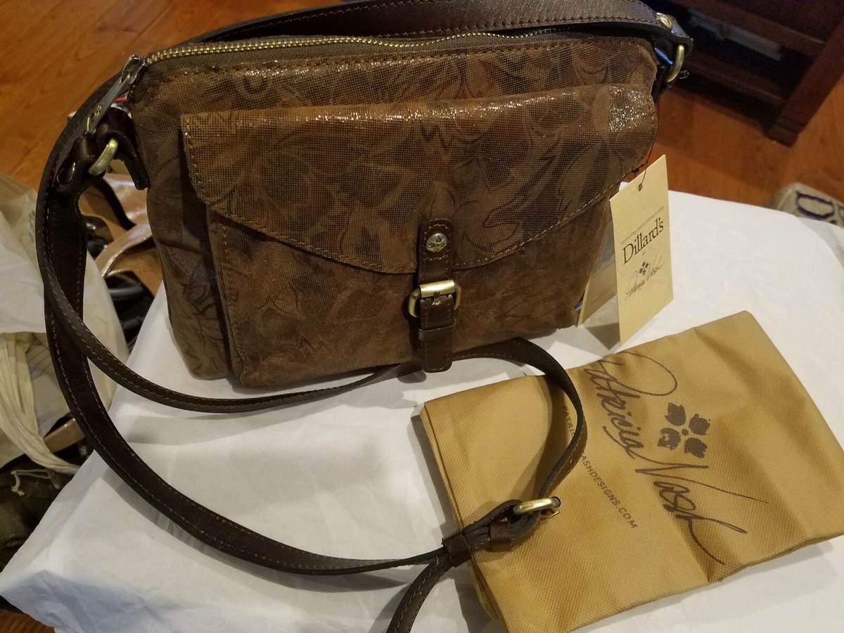 Patricia Nash Leather Bundle of THREE Patricia Nash Cerrelli Leather Croc Embossed Crossbody Bag  main image 4