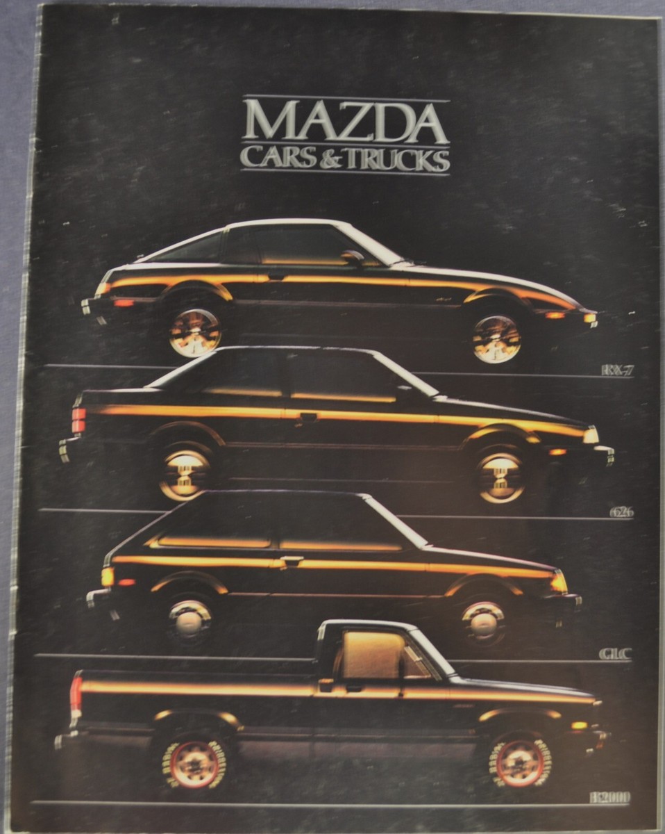 1985 Mazda Brochure RX-7 626 GLC Sedan Wagon B2000 Pickup