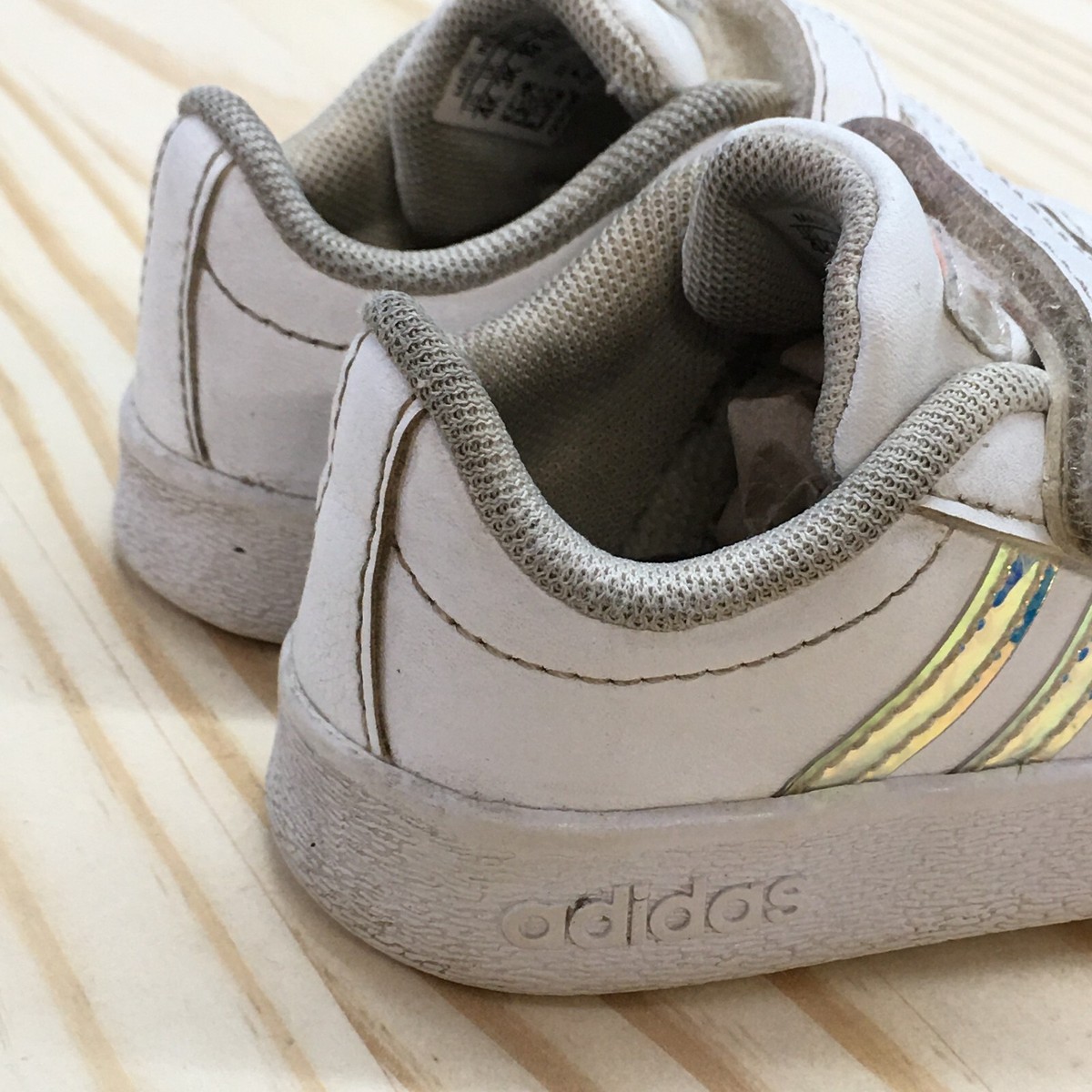 Adidas Shoes Toddler 4 VI Court CMF Iridescent Sneakers Adidas Shoes Toddler 4 VI Court CMF Iridescent Sneakers