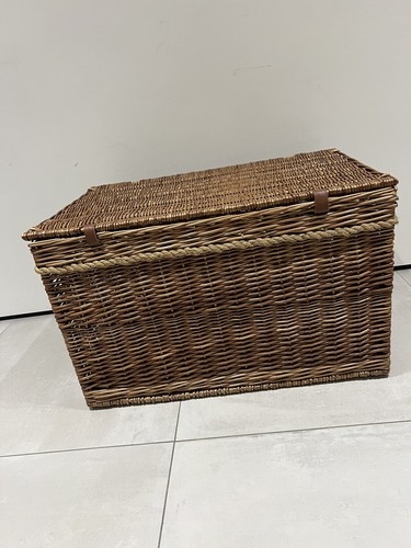 Extra Large Fortnum and Mason Windsor XXXL F&M Wicker Hamper Basket Rope Handles - Picture 8 of 12