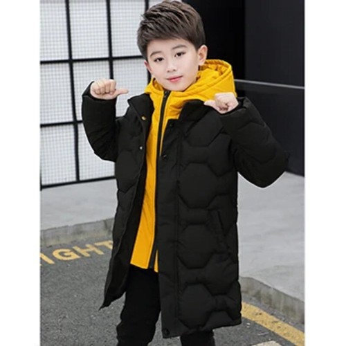 Jacket Autumn Winter Thicken Warm Kids Jackets Fashion Zipper Hooded Boys Coat - Picture 24 of 30