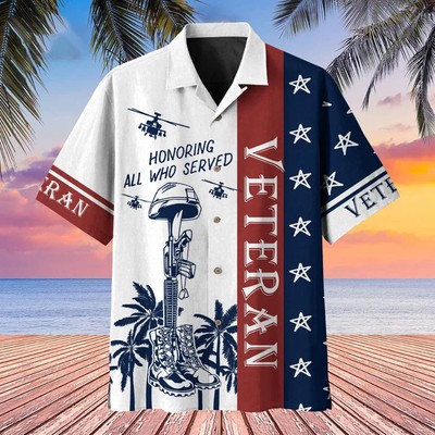Premium US Multiple Service Veteran Hawaii Shirt Veteran hawaiian shirt Summer g