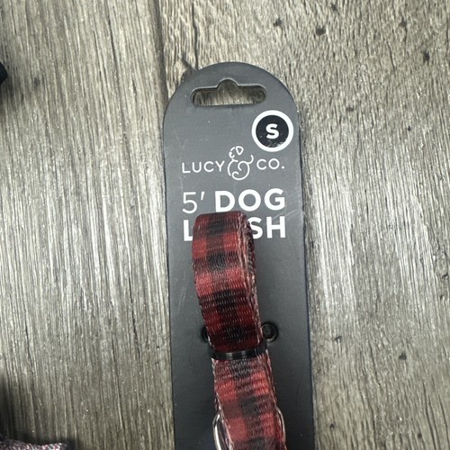 LUCY & CO. Reversible Neoprene Dog Harness Purple Blue Plaid XS With Leash - Picture 2 of 4